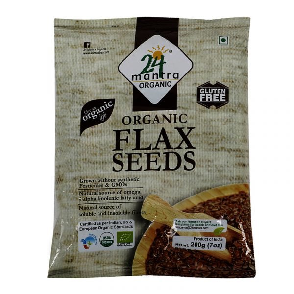 24 Mantra Organic Flax Seeds 200 g