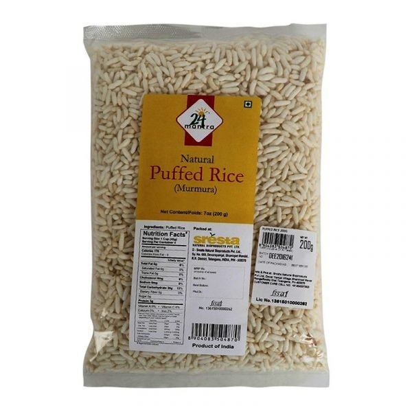 24 Mantra Natural Puffed Rice, 200g