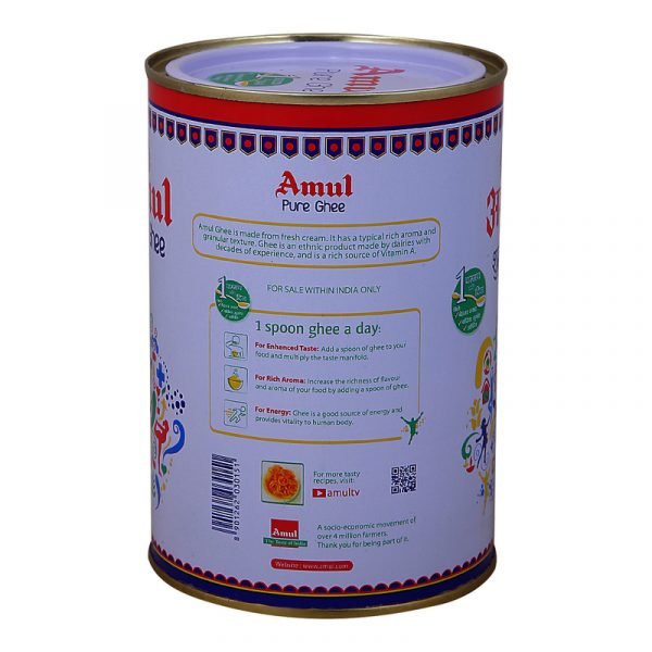 Amul Ghee Pure, 1 L Tin - Image 2