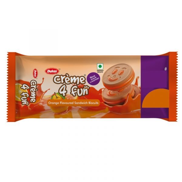 Dukes Cream 4 Fun Orange Biscuits 10 N (Rs. 5 Each)