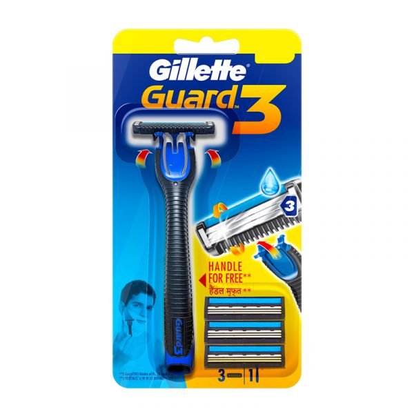 Gillette Guard 3 Razor + 2 Cartridge 1 N