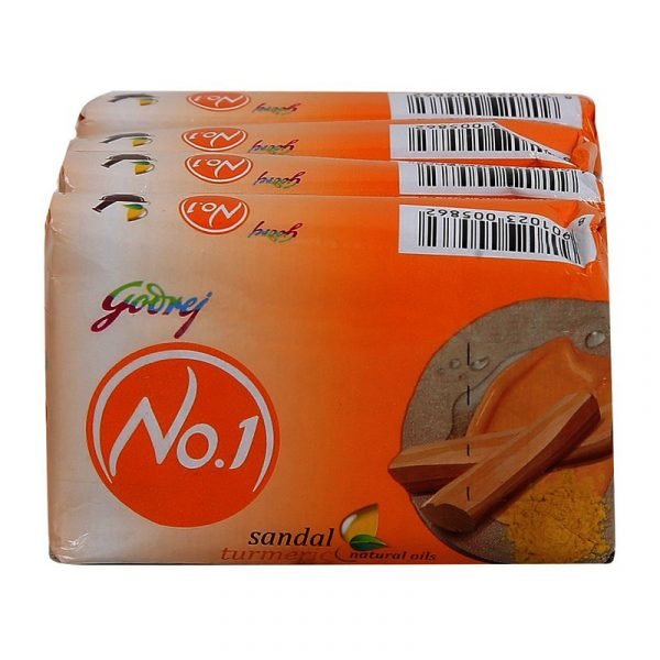 Godrej No.1 Sandal & Turmeric Soap 4 N (63 g Each)