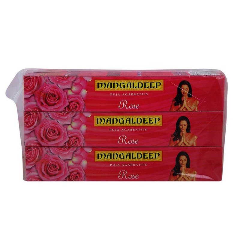 Mangaldeep Rose Agarbatti 12 N (14 Sticks Each)