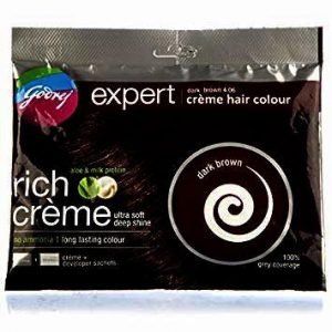Godrej Expert Crème Dark Brown Hair Colour 20 g + 20 m