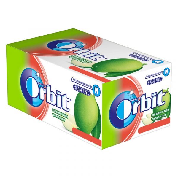 Orbit Sugarfree Raw Mango Gum 32 N (4.4 g Each)