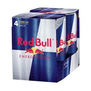 Red Bull Energy Drink Can, 4 N (250 ml Each)