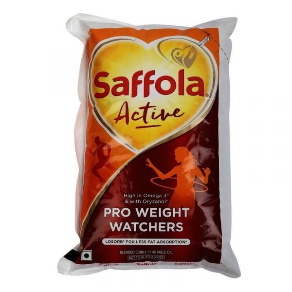 Saffola Active Pro Weight Watchers Edible Oil - 1 L Pouch