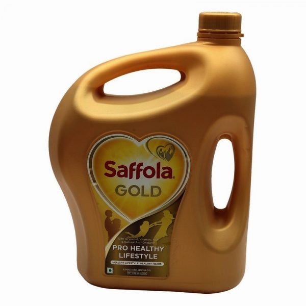 Saffola Gold, Pro Healthy Lifestyle Edible Oil, Jar, 5 L
