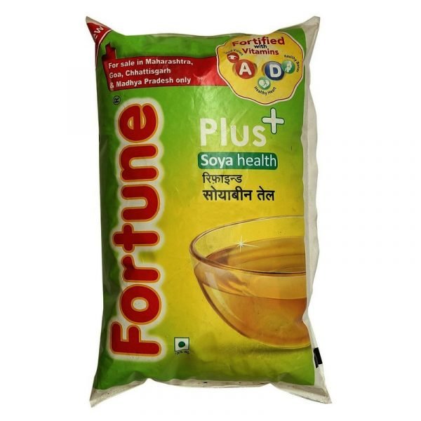 Fortune Soyabean Oil, 1L Pouch